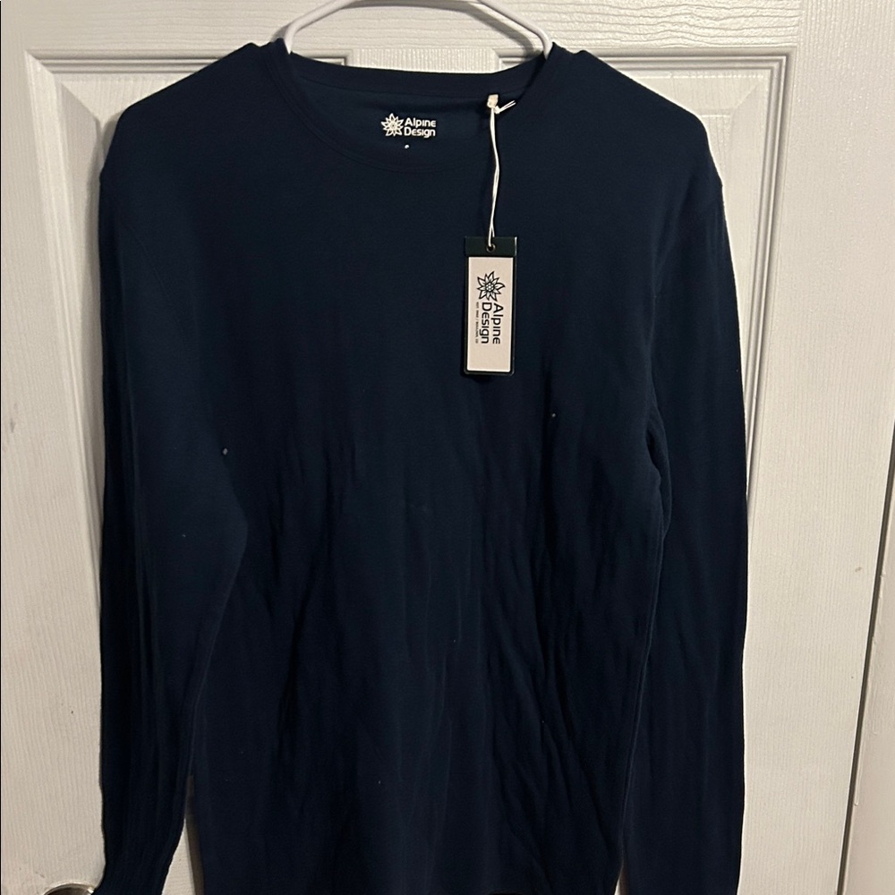 Alpine Design Men's Deep Blue Long Sleeve Tee